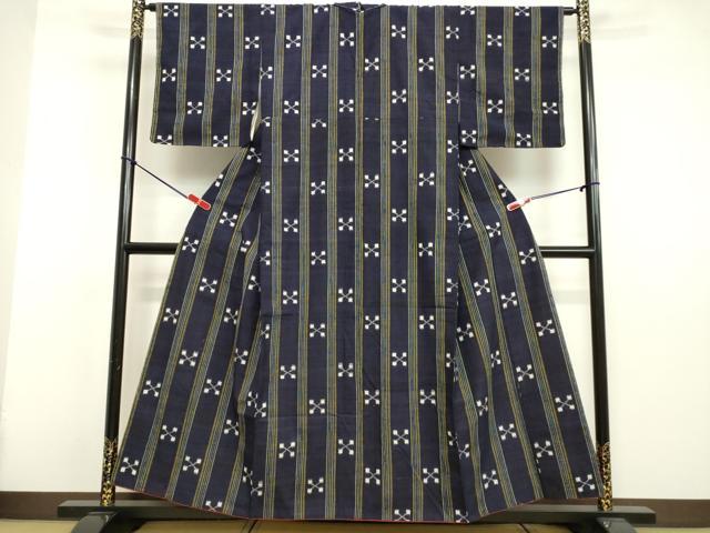平和屋着物●上質な紬 間道 鈴乃屋扱い 正絹 逸品 DAAV8637tw