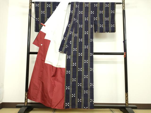 平和屋着物●上質な紬 間道 鈴乃屋扱い 正絹 逸品 DAAV8637tw