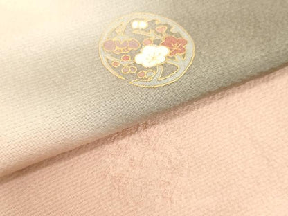 平和屋着物●友禅作家の巨匠 浅井青仁 訪問着 草花丸文 暈し染め 金彩 正絹 逸品 DAAV8639tw