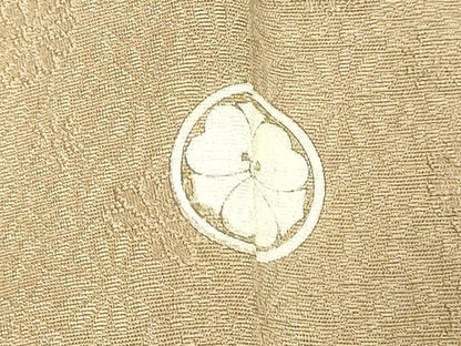 平和屋着物●ファッションデザイナー 花井幸子　色留袖　刺繍　渡橋草花文　金銀彩　正絹　逸品　DAAV8671tw