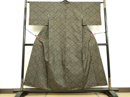 平和屋着物●本場大島紬 7マルキ 花菱文 正絹 逸品 DAAV8674tw