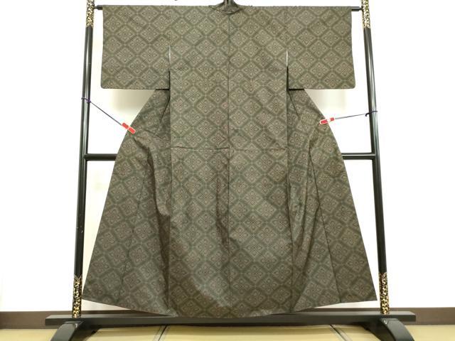 平和屋着物●本場大島紬 7マルキ 花菱文 正絹 逸品 DAAV8674tw