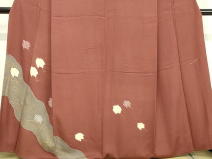 平和屋着物●ファッションデザイナー HIROKO KOSHINO コシノヒロコ 訪問着 絞り 立波千鳥文 金彩 正絹 逸品 DAAV8678tw