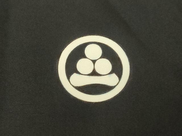 平和屋着物●男性　黒紋付・羽織セット　正絹　逸品　DAAV8681tw