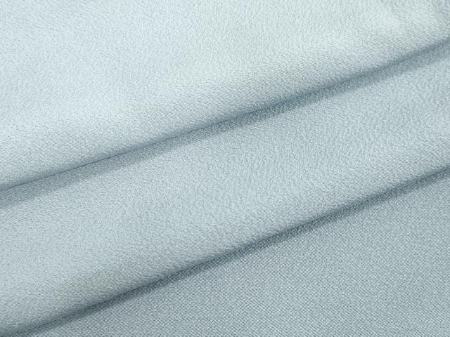 平和屋着物●上質な色無地　スモークブルー色　正絹　逸品　DAAV8691tw