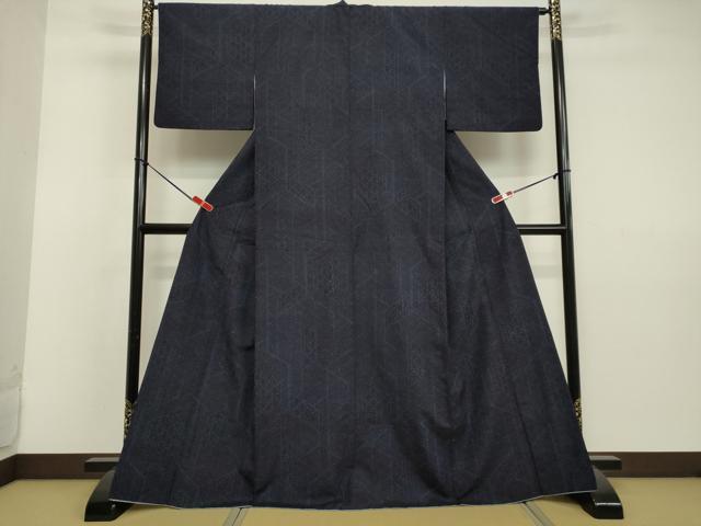 平和屋着物●結城紬 吉祥文 証紙付き 正絹 逸品 DAAV8713tw