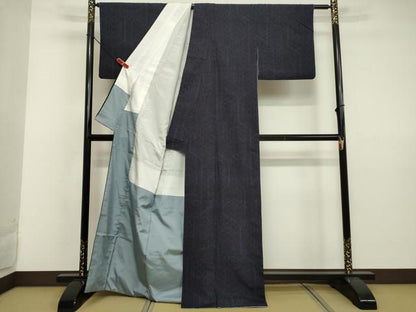 平和屋着物●結城紬 吉祥文 証紙付き 正絹 逸品 DAAV8713tw
