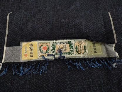 平和屋着物●結城紬 吉祥文 証紙付き 正絹 逸品 DAAV8713tw