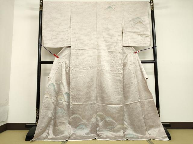 平和屋着物●訪問着 重ね山文 仮絵羽 正絹 逸品 未使用 DAAV8735tw