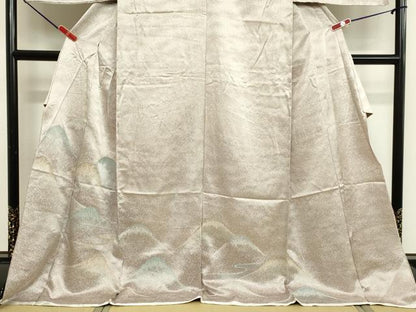 平和屋着物●訪問着 重ね山文 仮絵羽 正絹 逸品 未使用 DAAV8735tw