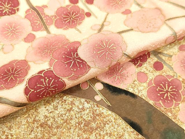 平和屋着物●友禅作家の巨匠 浅井青仁 色留袖 枝花文 金彩 正絹 逸品 DAAV8743tw