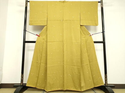 平和屋着物●上質な小紋 箔散らし文 正絹 逸品 DAAV8749tw