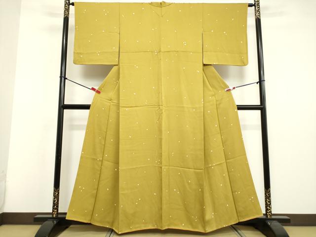 平和屋着物●上質な小紋 箔散らし文 正絹 逸品 DAAV8749tw