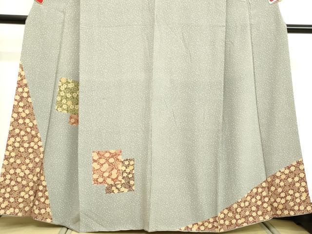 平和屋着物●訪問着　色紙花唐草文　ますいわ屋扱い　正絹　逸品　DAAV8750tw