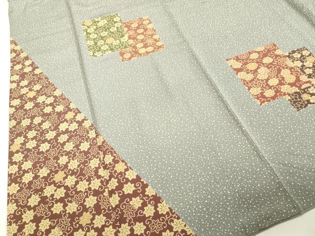 平和屋着物●訪問着　色紙花唐草文　ますいわ屋扱い　正絹　逸品　DAAV8750tw