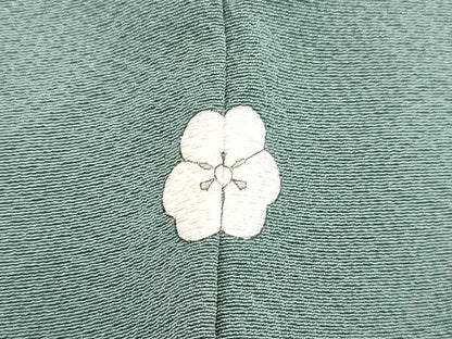 平和屋着物●中国三大刺繍 相良刺繍 総刺繍 豪華色留袖 草花丸文 藍鼠色 正絹 逸品 DAAV8760tw
