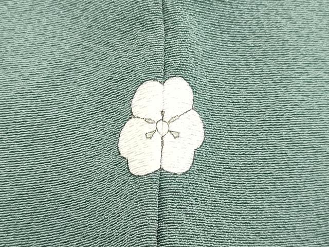 平和屋着物●中国三大刺繍 相良刺繍 総刺繍 豪華色留袖 草花丸文 藍鼠色 正絹 逸品 DAAV8760tw