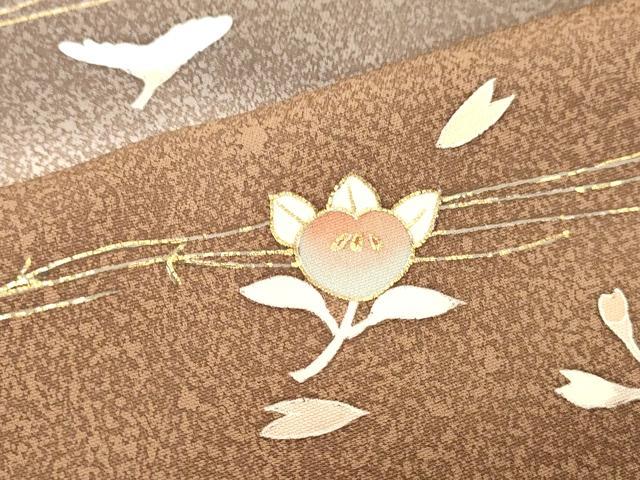 平和屋着物●訪問着 草花文 暈し染め 金彩 正絹 逸品 DAAV8762tw