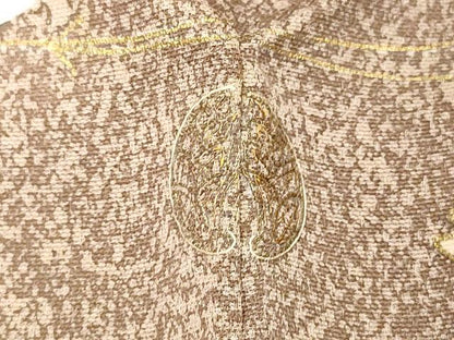 平和屋着物●訪問着 草花文 暈し染め 金彩 正絹 逸品 DAAV8762tw