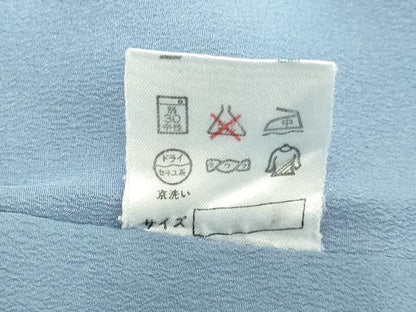 平和屋着物●男性　長襦袢　無双仕立て　風景文　暈し染め　金彩　洗える着物　DAAV8767tw