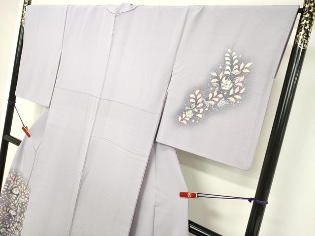 平和屋着物●越後十日町の一流染匠　桐屋・翠山工房　訪問着　絞り　辻が花　暈し染め　鬼しぼ縮緬　正絹　逸品　DAAV8769tw