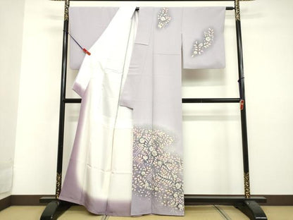 平和屋着物●越後十日町の一流染匠　桐屋・翠山工房　訪問着　絞り　辻が花　暈し染め　鬼しぼ縮緬　正絹　逸品　DAAV8769tw