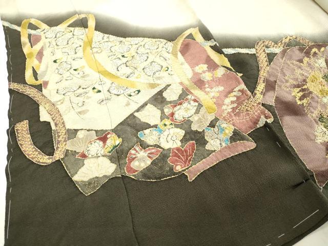 平和屋着物●訪問着　絞り　辻が花　暈し染め　金彩　鬼しぼ縮緬　上代126万　仮絵羽　正絹　逸品　未使用　DAAV8772tw