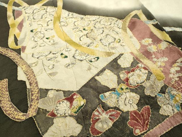 平和屋着物●訪問着　絞り　辻が花　暈し染め　金彩　鬼しぼ縮緬　上代126万　仮絵羽　正絹　逸品　未使用　DAAV8772tw