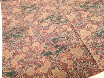 平和屋着物●上質な小紋 辻が花 鬼しぼ縮緬 正絹 逸品 DAAV8775tw