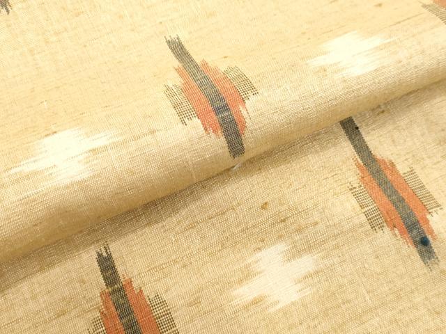 平和屋着物●上質な紬　抽象文様　正絹　逸品　DAAV8803tw