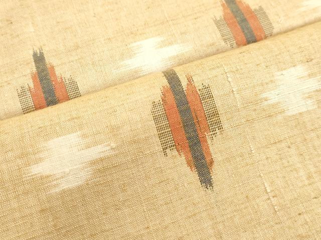 平和屋着物●上質な紬　抽象文様　正絹　逸品　DAAV8803tw