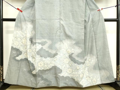 平和屋着物●本場大島紬　訪問着　絞り　辻が花　正絹　逸品　DAAV8816tw