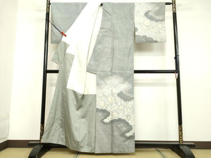 平和屋着物●本場大島紬　訪問着　絞り　辻が花　正絹　逸品　DAAV8816tw