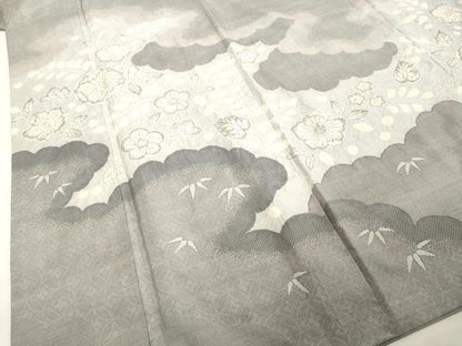 平和屋着物●本場大島紬　訪問着　絞り　辻が花　正絹　逸品　DAAV8816tw