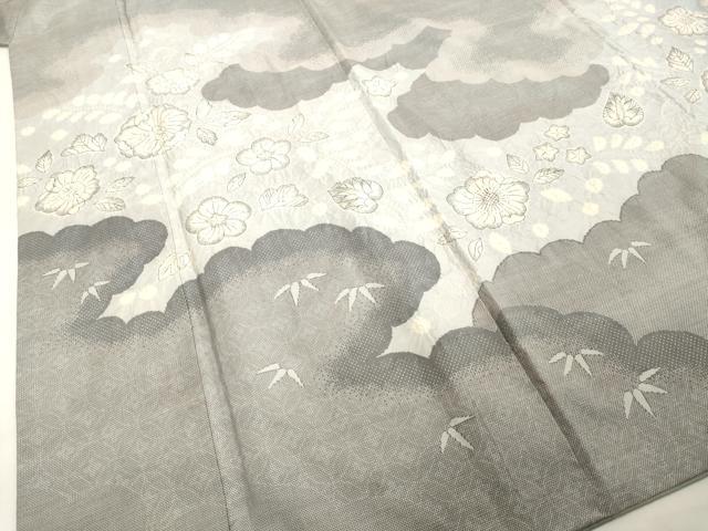 平和屋着物●本場大島紬　訪問着　絞り　辻が花　正絹　逸品　DAAV8816tw