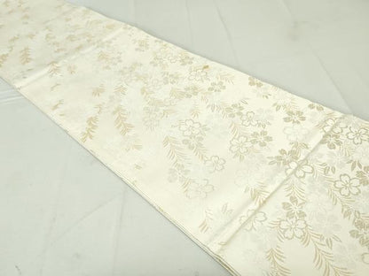 平和屋着物●九寸開き名古屋帯　唐織　花柳流　金銀糸　井筒工芸謹製　正絹　逸品　DAAV9006ob