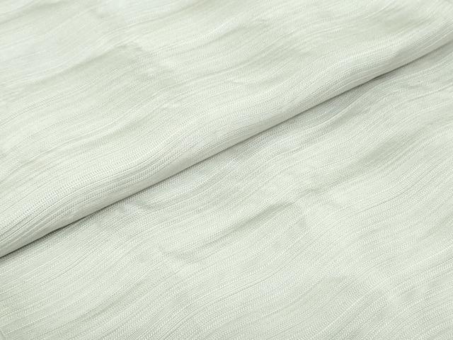 平和屋着物●本場筑前博多織 八寸名古屋帯 横段文 絹鼠色 正絹 逸品 DAAV9012ob