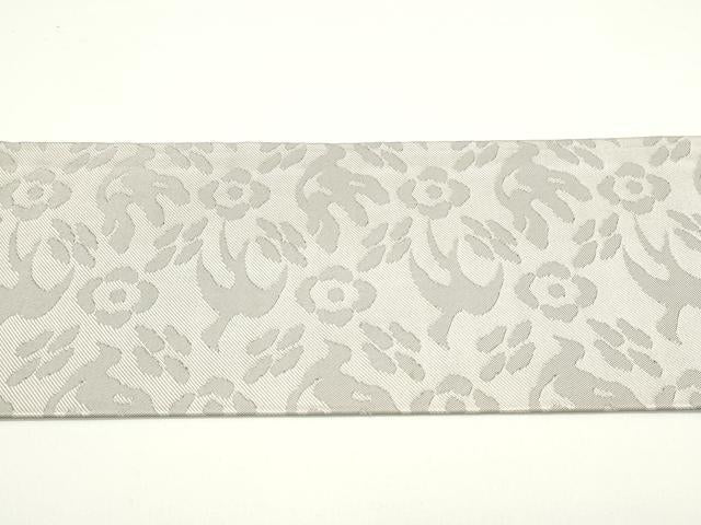平和屋着物●九寸名古屋帯　花鳥文　正絹　逸品　DAAV9049ob