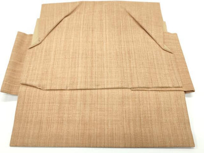 平和屋着物●つけ帯　紬地　江戸茶色　正絹　逸品　未使用　DAAV9066ob