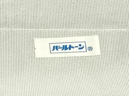 平和屋着物●爪掻き本綴れ 八寸名古屋帯 色紙重ね群鶴花文 白鼠色 金銀糸 正絹 逸品 DAAV9097ob