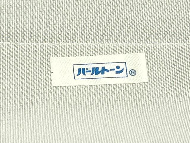 平和屋着物●爪掻き本綴れ 八寸名古屋帯 色紙重ね群鶴花文 白鼠色 金銀糸 正絹 逸品 DAAV9097ob