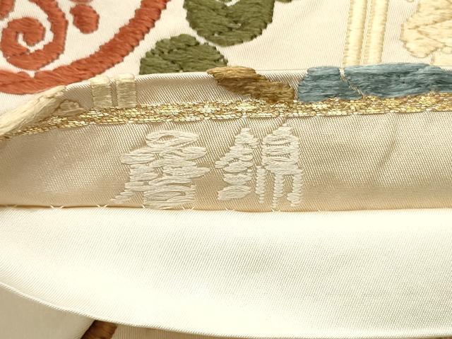 平和屋着物●西陣 織文意匠鈴木 六通柄袋帯 唐錦 蜀甲華文 正絹 逸品 DAAV9187ob