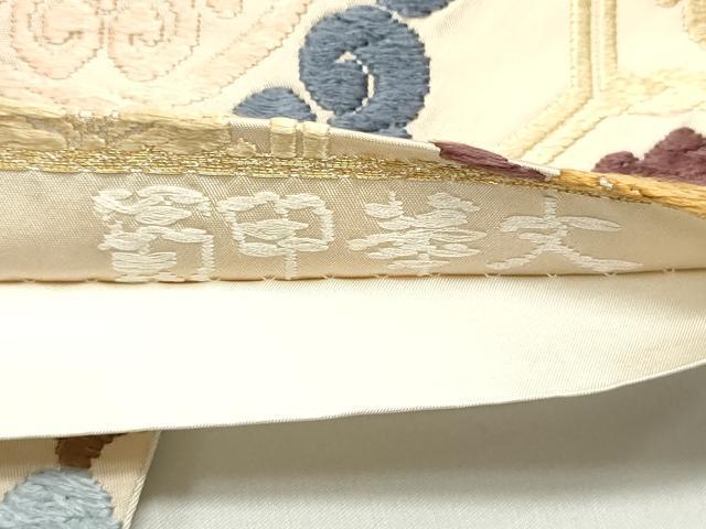 平和屋着物●西陣 織文意匠鈴木 六通柄袋帯 唐錦 蜀甲華文 正絹 逸品 DAAV9187ob