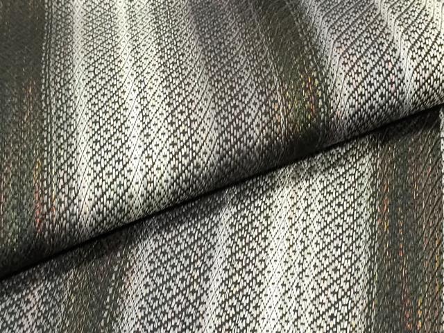 平和屋着物▽両面 全通柄袋帯 スリーシーズン 春夏秋 間道 正絹 逸品 未使用 DAAV9211ob