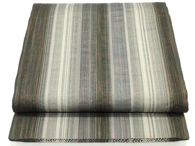 平和屋着物▽両面 全通柄袋帯 スリーシーズン 春夏秋 間道 正絹 逸品 未使用 DAAV9211ob