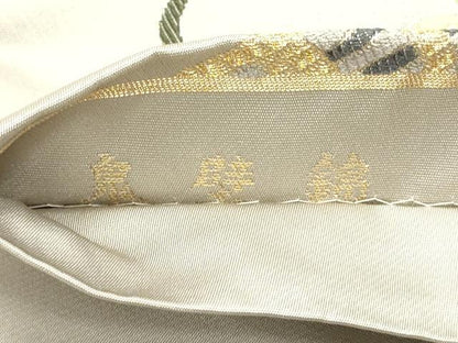 平和屋着物●六通柄袋帯　唐織　鬼壁錦　錦彩絢麗文　金糸　正絹　逸品　DAAV9239ob