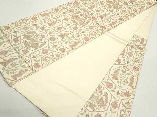 平和屋着物●六通柄 本袋帯 名物裂類錦文 正絹 逸品 DAAV9328ob