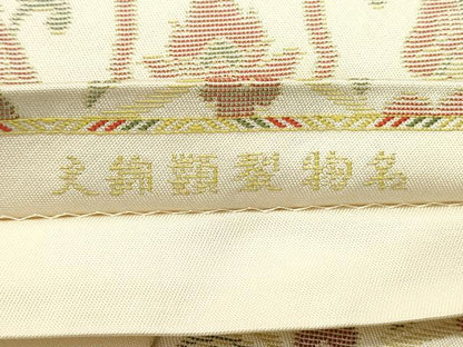 平和屋着物●六通柄 本袋帯 名物裂類錦文 正絹 逸品 DAAV9328ob