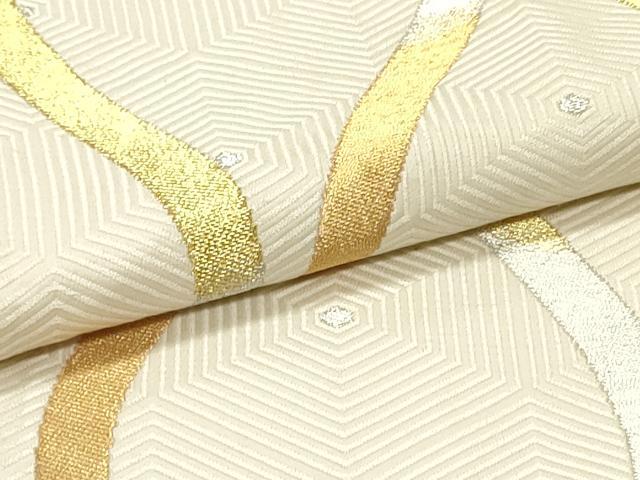 平和屋着物●六通柄袋帯 立涌文 金銀糸 正絹 逸品 DAAV9386ob