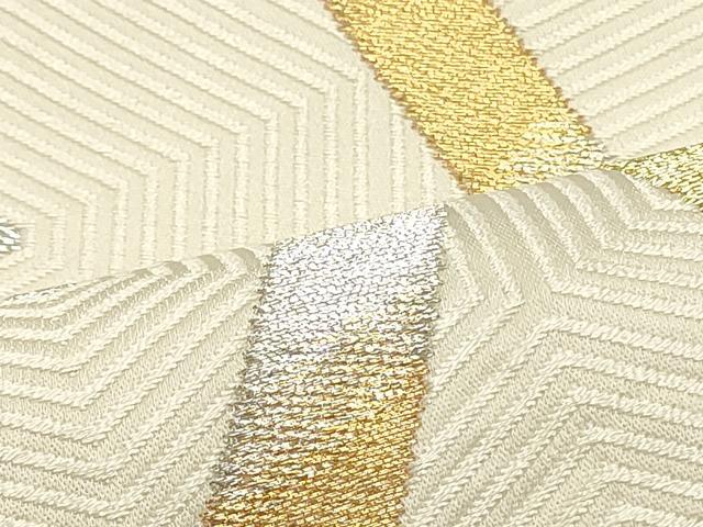 平和屋着物●六通柄袋帯 立涌文 金銀糸 正絹 逸品 DAAV9386ob